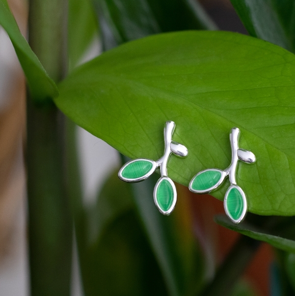 Jewelry - Summer Leaf Earrings (S925)